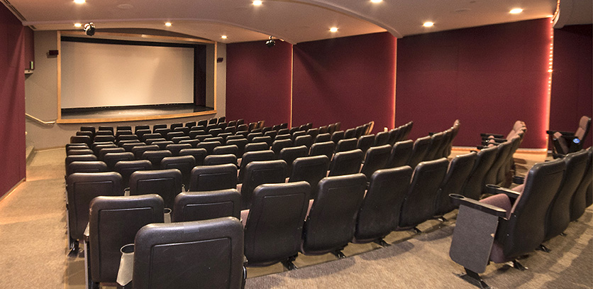 seats and stage in the theater
